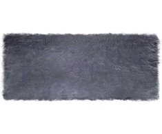 Dirbtinio avių kailio kilimas TAFALLA Antracito 80 x 200 cm