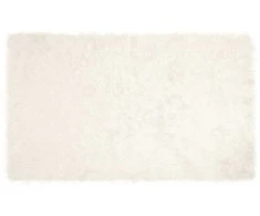 Dirbtinio avių kailio kilimas TAFALLA Balta 100 x 200 cm