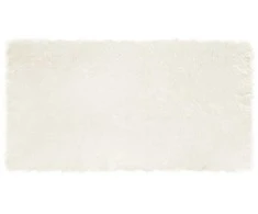 Dirbtinio avių kailio kilimas TAFALLA Balta 80 x 150 cm