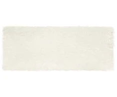 Dirbtinio avių kailio kilimas TAFALLA Balta 80 x 200 cm