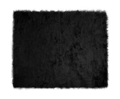 Dirbtinio avių kailio kilimas TAFALLA Juoda 200 x 280 cm