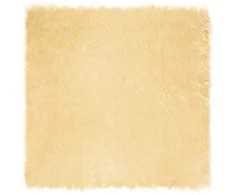 Dirbtinio avių kailio kilimas TAFALLA Kreminė 200 x 200 cm
