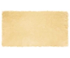 Dirbtinio avių kailio kilimas TAFALLA Kreminė 60 x 110 cm