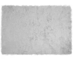 Dirbtinio avių kailio kilimas TAFALLA Pilka 140 x 200 cm