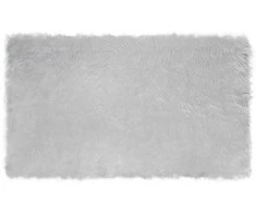 Dirbtinio avių kailio kilimas TAFALLA Pilka 100 x 200 cm