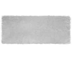 Dirbtinio avių kailio kilimas TAFALLA Pilka 80 x 200 cm