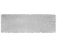 Dirbtinio avių kailio kilimas TAFALLA Pilka 80 x 250 cm