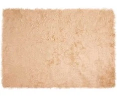 Dirbtinio avių kailio kilimas TAFALLA Smėlio 140 x 200 cm