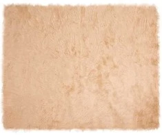 Dirbtinio avių kailio kilimas TAFALLA Smėlio 200 x 280 cm