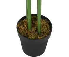 Dirbtinis bambukas, žalios spalvos, 150cm, 576 lapai