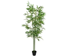 Dirbtinis bambuko medis 4 pcs Žalia 60 x 18 x 190 cm
