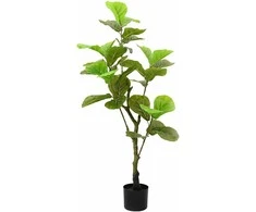 Dirbtinis fikusas, žalios spalvos, 125cm, 30 lapai