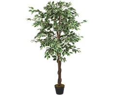 Dirbtinis fikusas, žalios spalvos, 150cm, 756 lapai