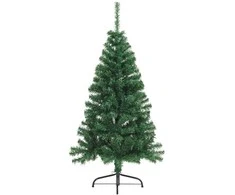 Dirbtinis prieššventinis eglutė su šviesomis Žalia 120 cm PVC
