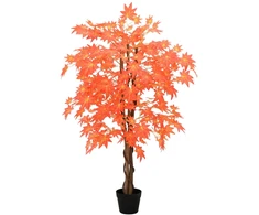 Dirbtinis Klevas Raudona 80 x 16 x 120 cm Medžiaga ir medis