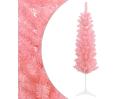 Dirbtinis lieknas Kalėdų medis 120 cm PVC ir Plienas Rožinė