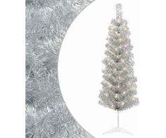 Dirbtinis lieknas Kalėdų medis 150 cm 150 LED Šilta balta