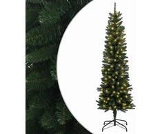 Dirbtinis lieknas Kalėdų medis 150 cm 150 LED Šilta balta