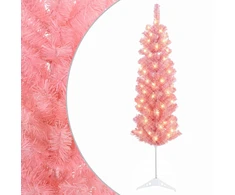 Dirbtinis lieknas Kalėdų medis 150 cm 150 LED Šilta balta