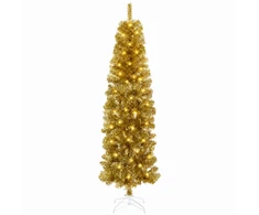 Dirbtinis lieknas Kalėdų medis 180 cm 300 LED Šilta balta