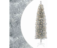 Dirbtinis lieknas Kalėdų medis 180 cm 300 LED Šilta balta