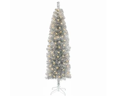 Dirbtinis lieknas Kalėdų medis 180 cm 300 LED Šilta balta