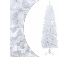 Dirbtinis lieknas Kalėdų medis 180 cm PVC ir Plienas Balta