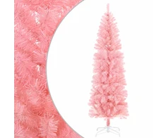 Dirbtinis lieknas Kalėdų medis 210 cm PVC ir Plienas Rožinė
