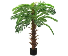 Dirbtinis paprastasis cikas su vazonu, žalias, 140 cm