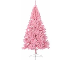 Dirbtinis prieššventinis eglutė su šviesomis Rožinė 240 cm PVC