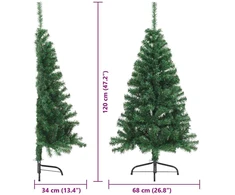 Dirbtinis prieššventinis eglutė su šviesomis Žalia 120 cm PVC