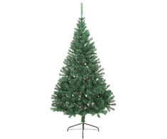 Dirbtinis prieššventinis eglutė su šviesomis Žalia 210 cm PVC