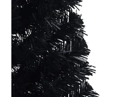 Dirbtinis prieššventinis eglutė su šviesomis Juoda 120 cm PVC