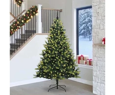 Dirbtinis sulankstomas Kalėdų medis su 300 LED Žalia 240 cm