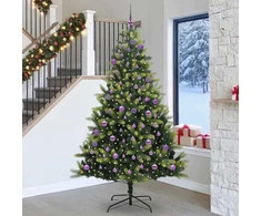 Dirbtinis sulankstomas Kalėdų medis su 300 LED Žalia 240 cm