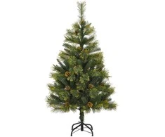 Dirbtinis sulankstomas kalėdų medis su kankorėžiais 150 cm