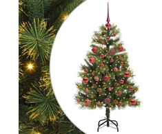 Dirbtinis sulankstomas kalėdų medis su kankorėžiais 120 cm