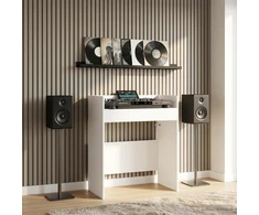 DJ stalas Balta 102 x 45 x 102 cm Apdirbta mediena