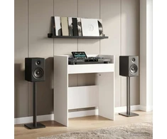 DJ stalas Balta 62 x 45 x 102 cm Apdirbta mediena