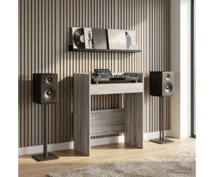 DJ stalas Pilka Sonoma 62 x 45 x 102 cm Apdirbta mediena