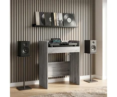 DJ stalas Pilka Sonoma 82 x 45 x 102 cm Apdirbta mediena