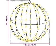 Dovana Šilta balta 40 x 40 x 42 cm Metalas 120 LED