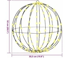 Dovana Šilta balta 50 x 50 x 52 cm Metalas 160 LED