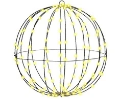 Dovana su 160 LED Šilta balta 50,5 x 50,5 x 52 cm metalas