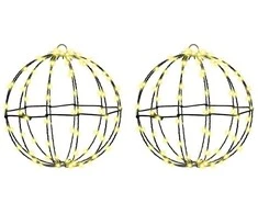 Dovana su 192 LED 2 pcs Šilta balta 30 x 30 x 32 cm metalas