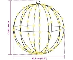 Dovana 2 vnt. Šilta balta 40 x 40 x 42 cm Metalas 192 LED
