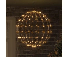 Kalėdų finialo šviesa 192 LED Šilta balta Skersmuo 60 x 62 cm