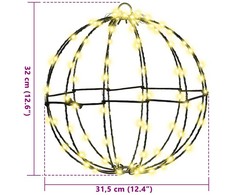 Dovana Šilta balta 30 x 30 x 32 cm Metalas 96 LED