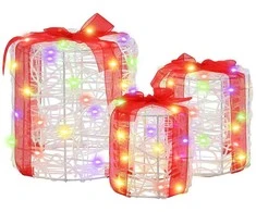 Dovanos Dėžutės Dekoracija 3 pcs spalvingas 20 x 20 x 21 cm