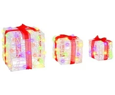 Dovanų Dėžė 3 pcs Įvairiaspalvis 20 x 20 x 20 cm Akrilas
